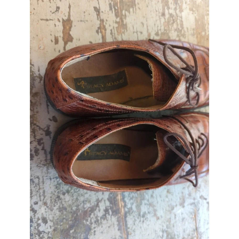 Stacy Adams Shoes 11.5M Snake Skin‎ Men's Shoes Brown Very Nice Used Condition